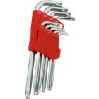 JUEGO LLAVES TORX ACODADAS MAGNETICAS LARGAS OREWORK 9 uds.