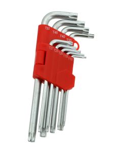 JUEGO LLAVES TORX ACODADAS MAGNETICAS LARGAS OREWORK 9 uds.