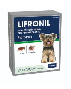 Lifronil Perros 2 a 10kg (6 pipetas) -  Zotal