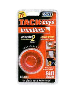 Cinta adhesiva Ceys Tack 2 caras 19 mm 1,5 m