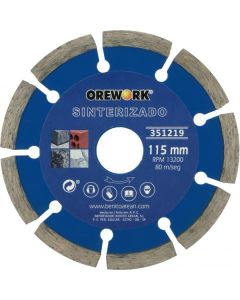 DISCO DIAMANTE SINTERIZADO 115 mm OREWORK