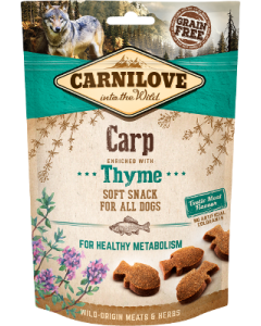 CARNILOVE SNACK PERRO SABORES-200 gr-Semi-Moist Carp with Thyme