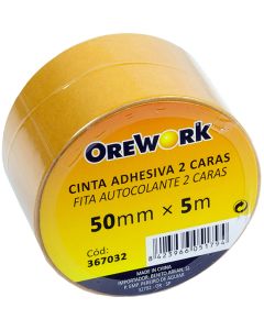 Cinta adhesiva Orework 2 caras 5 m x 50 mm