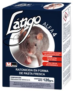 Raticida Pasta Fresca Látigo Alfa 4 - Massó - 120g