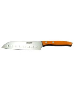 Cuchillo japonés Santoku  naranja 17 cm -OREWORK