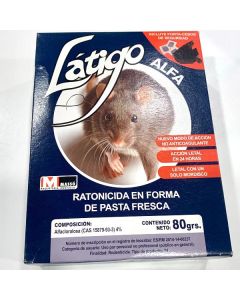 RATONICIDA LÁTIGO ALFA + Portacebo  - MASSÓ - 80g