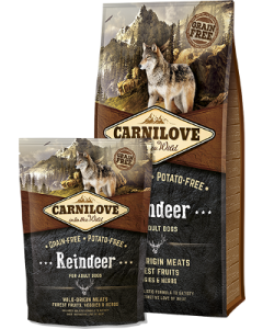 CARNILOVE PIENSO PARA PERROS GRANULADO-12 Kg-Reindeer for adult dogs