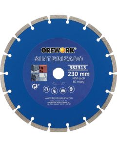 Disco diamante sinterizado OREWORK 230 mm