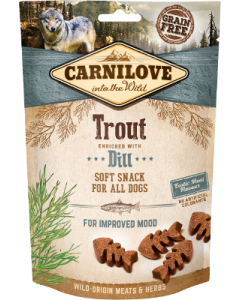 CARNILOVE SM SNACK TROUT&DILL 200G