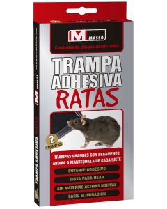 TRAMPA ADHESIVA RATAS (2 UD)