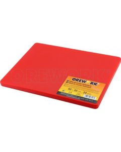 TABLA CORTAR COCINA PE CE - OREWORK- 40 x 30 x 2 cm-Rojo