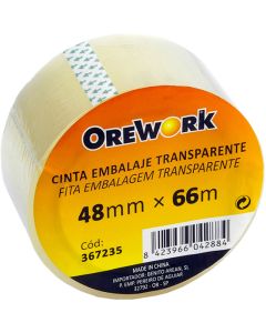 Cinta Orework embalaje transparente 48 mm x 66 m