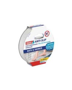 TESA CINTA ANTIDESLIZANTE BAÑO 5mt 25 mm