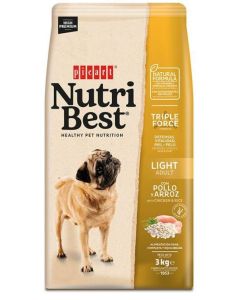 NUTRIBEST LIGHT CHICKEN & RICE, 15 KG