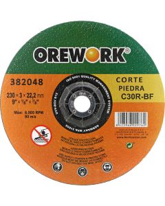 Disco corte OREWORK PRO piedra C30R-BF 230x3x22,2 mm