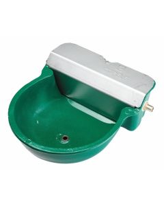 BEBEDERO AUTOMÁTICO GRANDE PARA CABALLOS-Aluminio y acero inoxidable-Verde