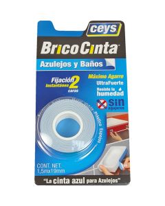 CINTA 2 CARAS INSTANT CEYS 19MM 1.5MT