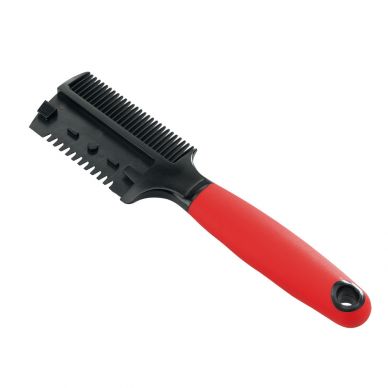 GRO 5991 DOUBLE SIDE COMB WITH STRIPPING KNIFE