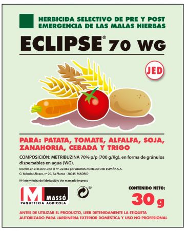 Herbicida Selectivo Eclipse 70 WG - Massó - 30 g
