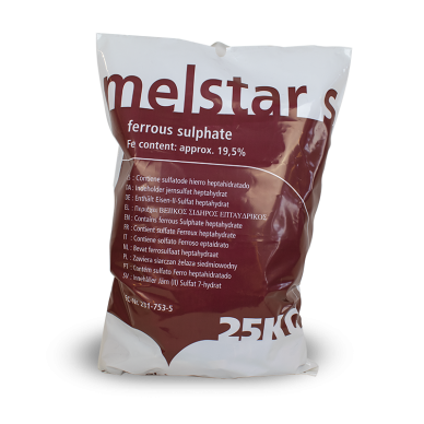 Sulfato de Hierro Soluble 19,5% - Melstar - 25 kg