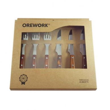 Set cuchillo / tenedor chuletero - OREWORK - 6 uds.