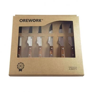 Set cuchillos chuleteros OREWORK - 6 uds.